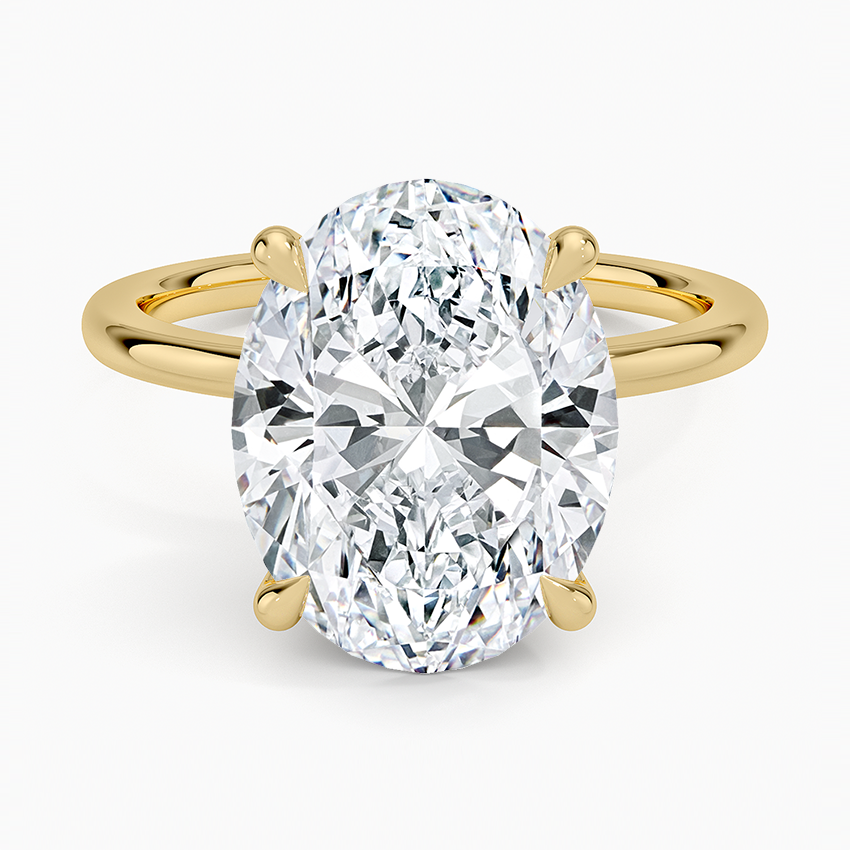 1.60 Carat Princess Halo Design Solitaire Lab Diamond Ring 18K - Florina