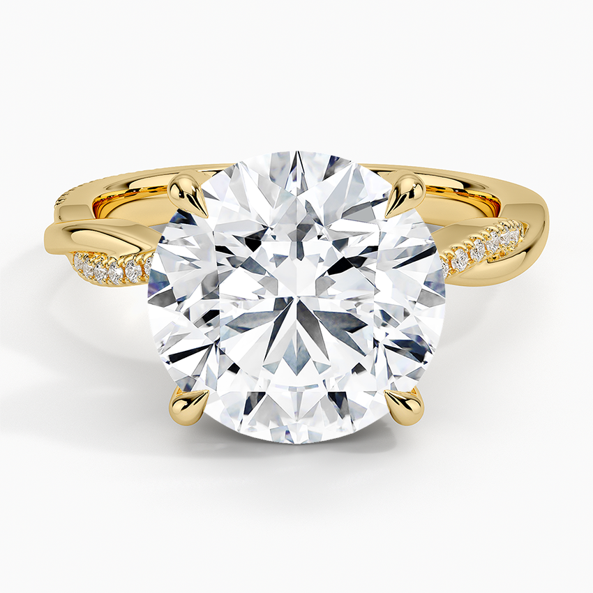 5.25 Karat Hidden Halo Tasarım Tektaş Laboratuvar Pırlanta Yüzük 18K - Talora - Bold Diamonds