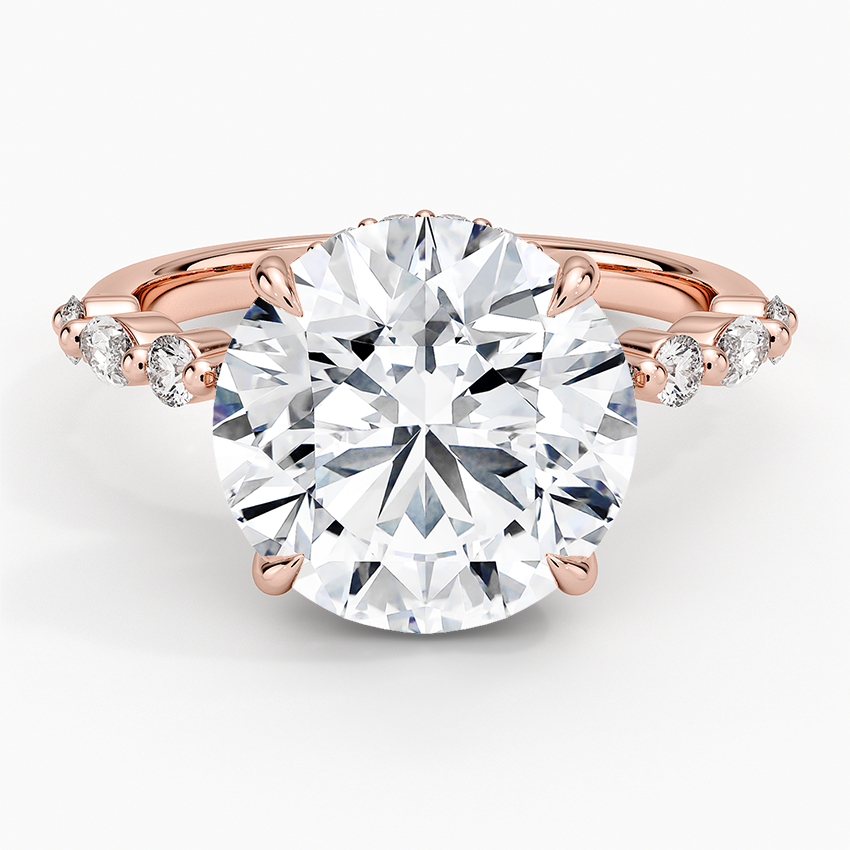 1.60 Carat Princess Halo Design Solitaire Lab Diamond Ring 18K - Florina