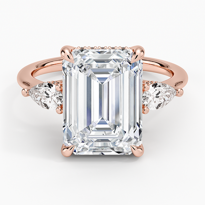 1.60 Carat Princess Halo Design Solitaire Lab Diamond Ring 18K - Florina