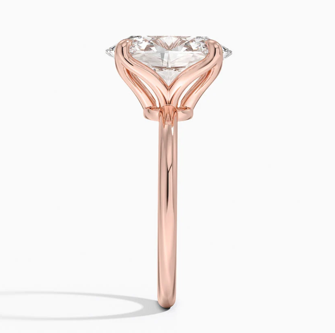 7.00 Karat D-VS Oval Tektaş Laboratuvar Pırlanta Yüzük - Bold Diamonds
