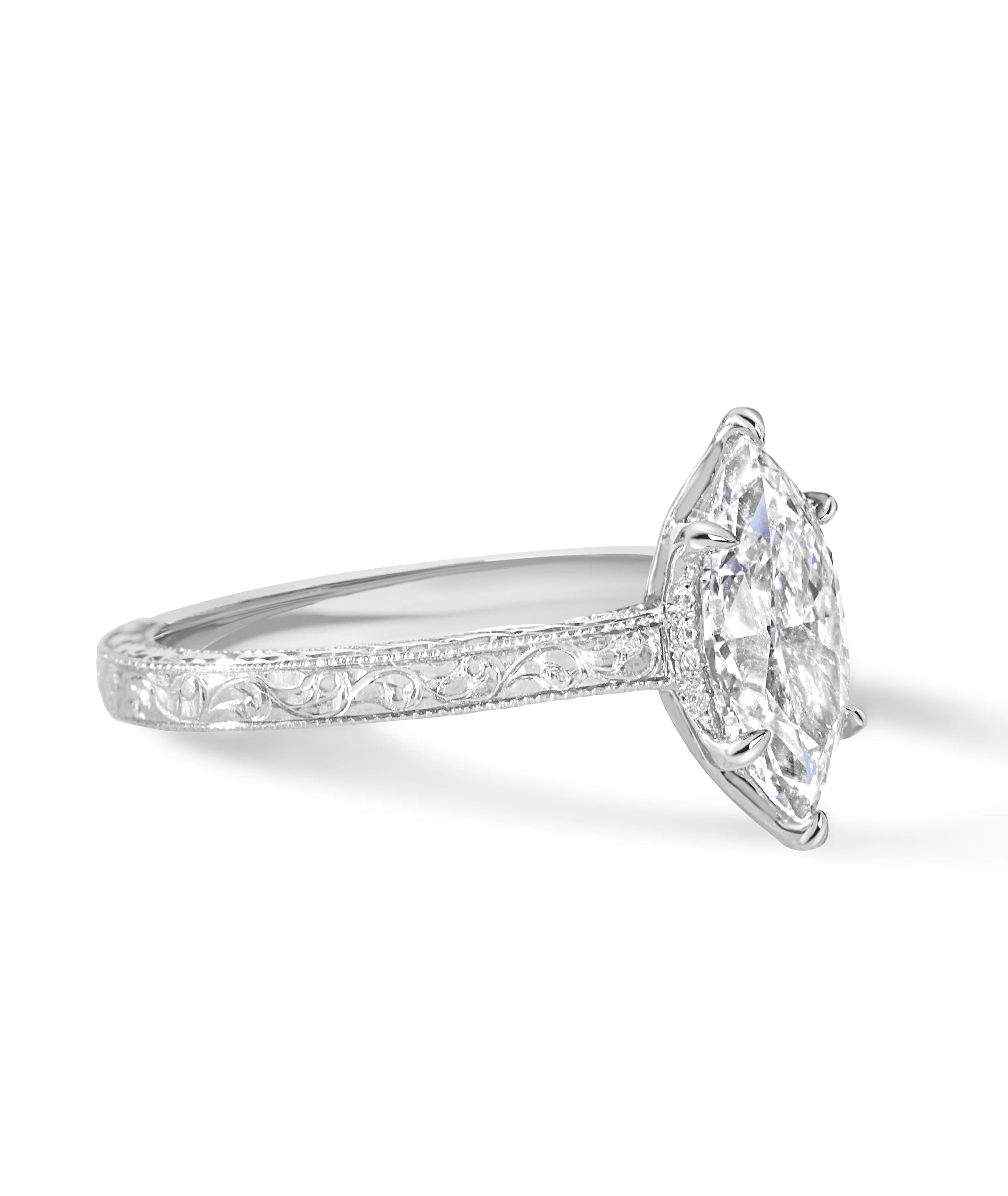 1.25 Karat Markiz Kesim Pırlanta Tektaş Yüzük - Bold Diamonds