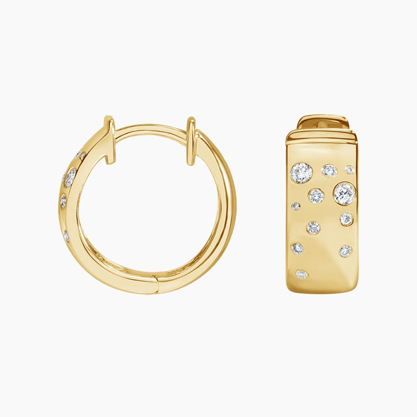 Titania Model 1.00 Karat Laboratuvar Pırlanta Küpe 18K - Bold Diamonds