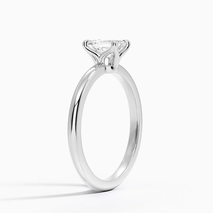 0.50 Karat F-VS Emerald Tektaş Laboratuvar Pırlanta Yüzük 18K - Bold Diamonds
