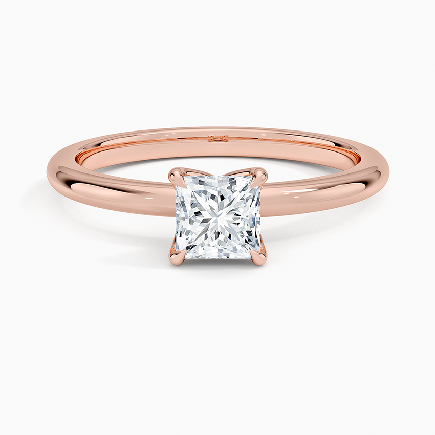 0.50 Karat F-VS Prenses Tektaş Laboratuvar Pırlanta Yüzük 18K - Bold Diamonds