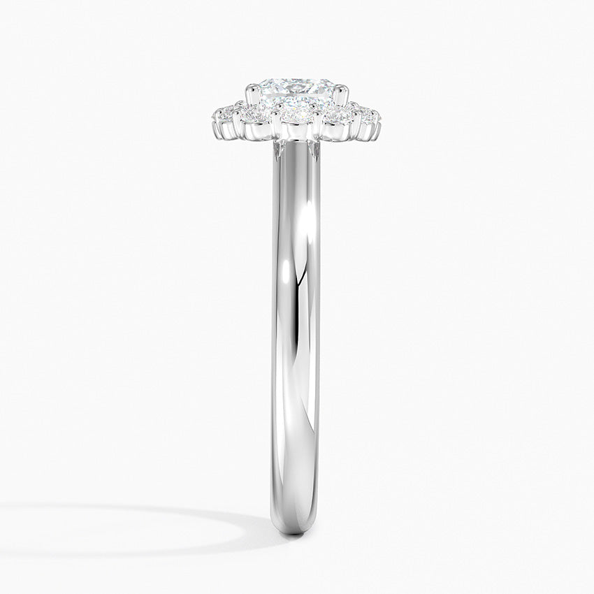1.25 Karat Cushion Halo Tasarım Tektaş Laboratuvar Pırlanta Yüzük 18K -Illumina - Bold Diamonds