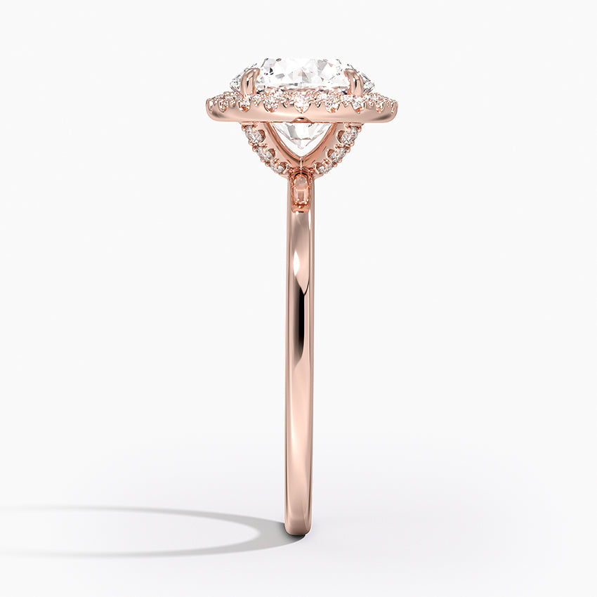 1,25 Karat Oval Halo Tasarım Tektaş Laboratuvar Pırlanta Yüzük 18K -Ophelia - Bold Diamonds