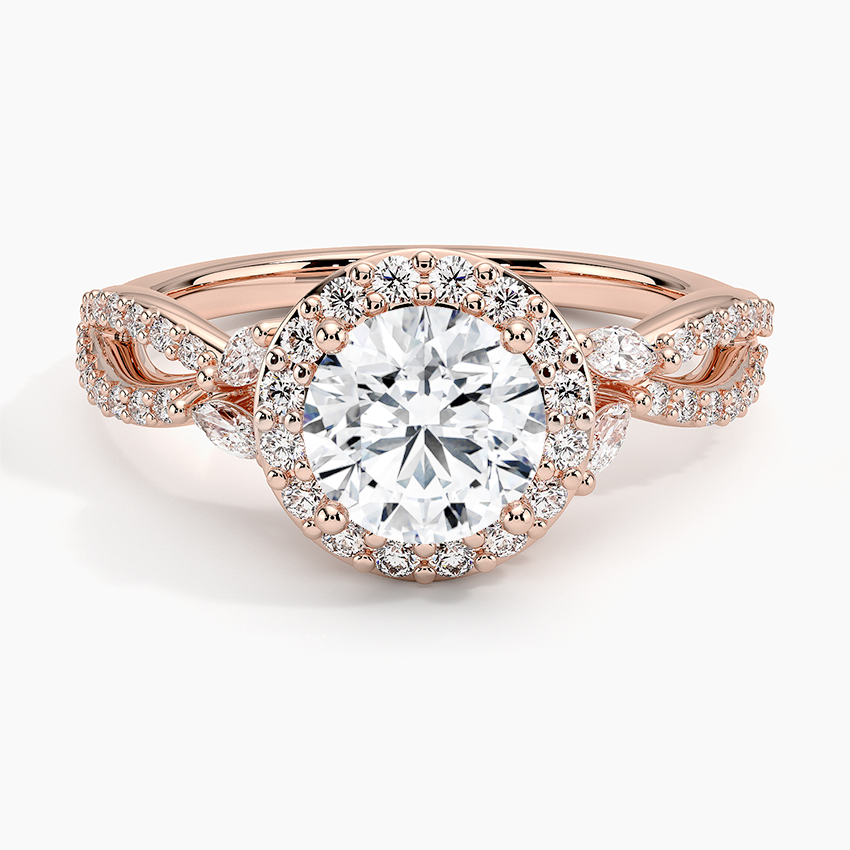 1.30 Karat Halo Tasarım Tektaş Laboratuvar Pırlanta Yüzük 18K -Coronae - Bold Diamonds