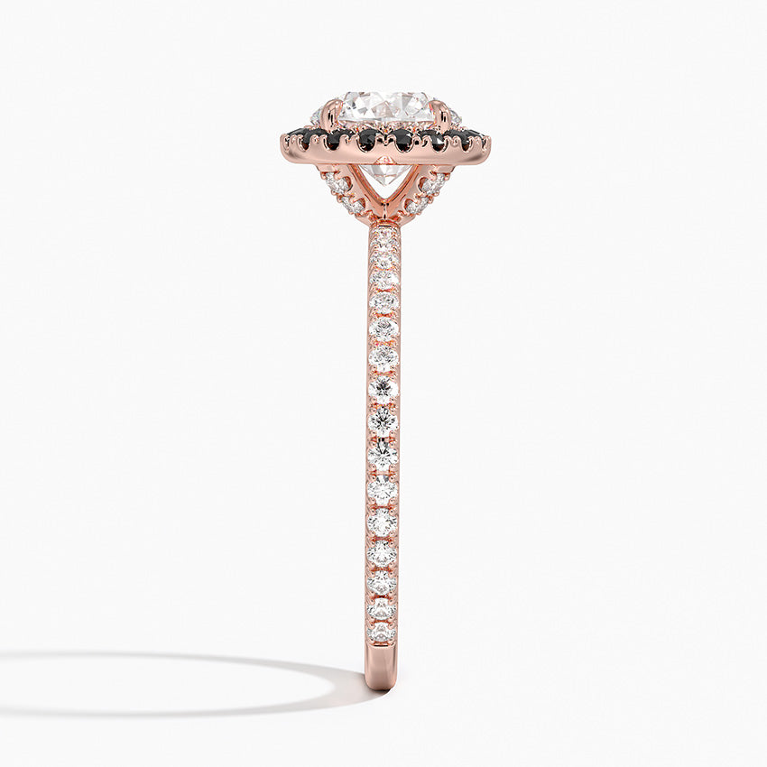 1.40 Karat Halo Tasarım Tektaş Laboratuvar Pırlanta Yüzük 18k -Halora - Bold Diamonds