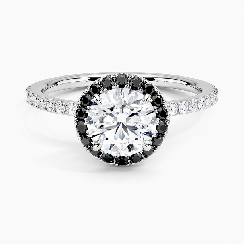 1.40 Karat Halo Tasarım Tektaş Laboratuvar Pırlanta Yüzük 18k -Halora - Bold Diamonds