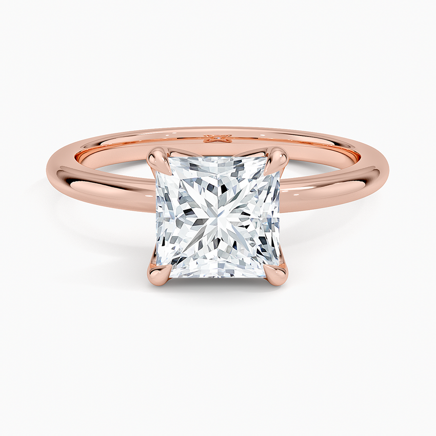 1.50 Karat F-VS Prenses Tektaş Laboratuvar Pırlanta Yüzük 18K - Bold Diamonds