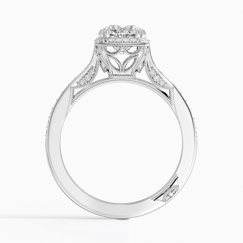 1.50 Karat Halo Tasarım Tektaş Laboratuvar Pırlanta Yüzük 18K -Clarella - Bold Diamonds