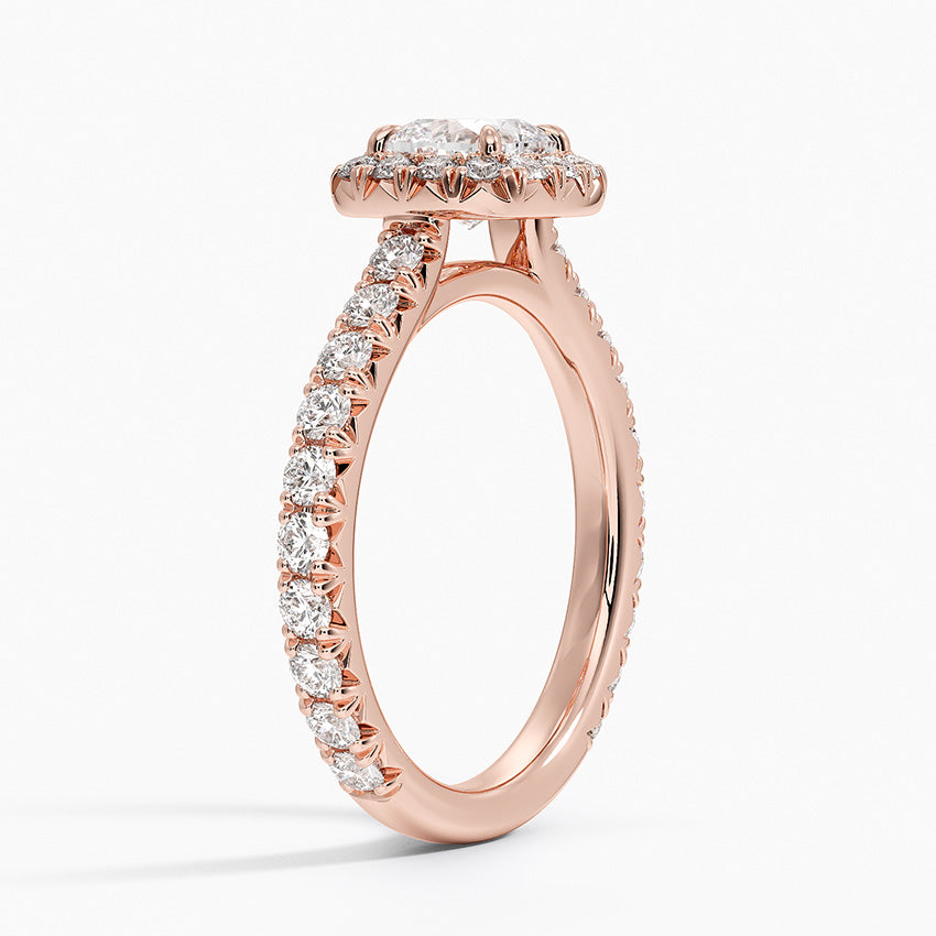 1.80 Karat Cushion Halo Tasarım Tektaş Laboratuvar Pırlanta Yüzük 18k -Ornara - Bold Diamonds