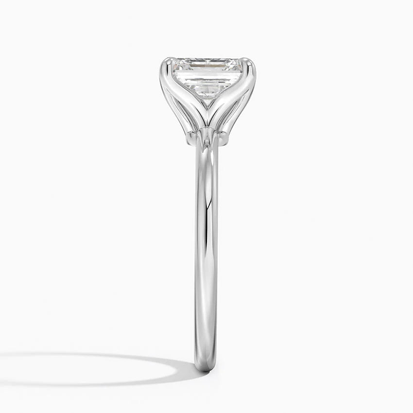 2.00 Karat F-VS Asscher Tektaş Laboratuvar Pırlanta Yüzük 18K - Bold Diamonds