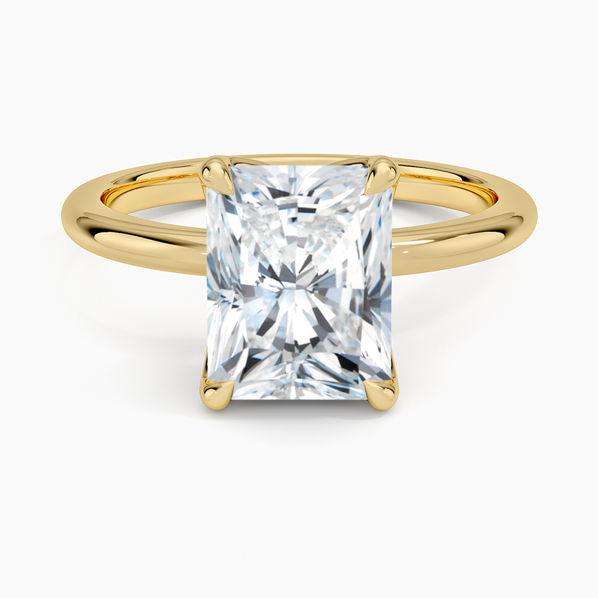 2.00 Karat F-VS Radiant Tektaş Laboratuvar Pırlanta Yüzük 18K - Bold Diamonds