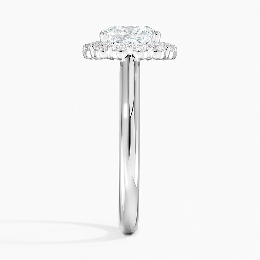 2.25 Karat Cushion Halo Tasarım Tektaş Laboratuvar Pırlanta Yüzük 18K -Illumina - Bold Diamonds