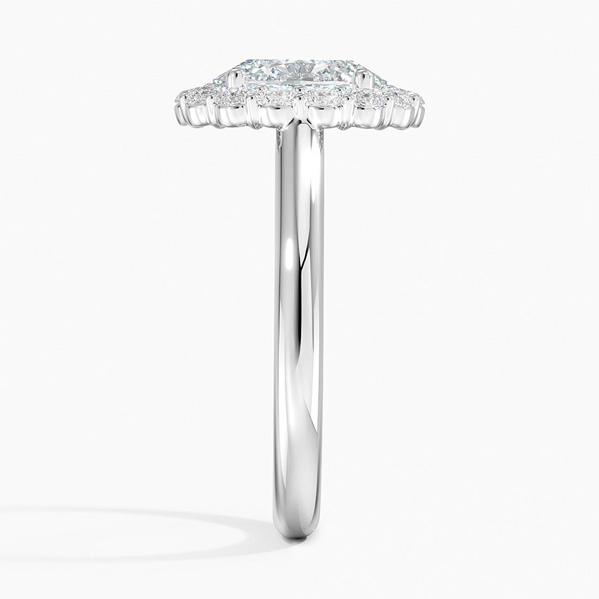 2.25 Karat Oval Halo Tasarım Tektaş Laboratuvar Pırlanta Yüzük -Illumina - Bold Diamonds