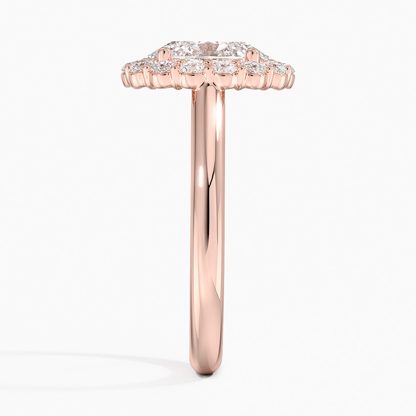 2.25 Karat Oval Halo Tasarım Tektaş Laboratuvar Pırlanta Yüzük -Illumina - Bold Diamonds