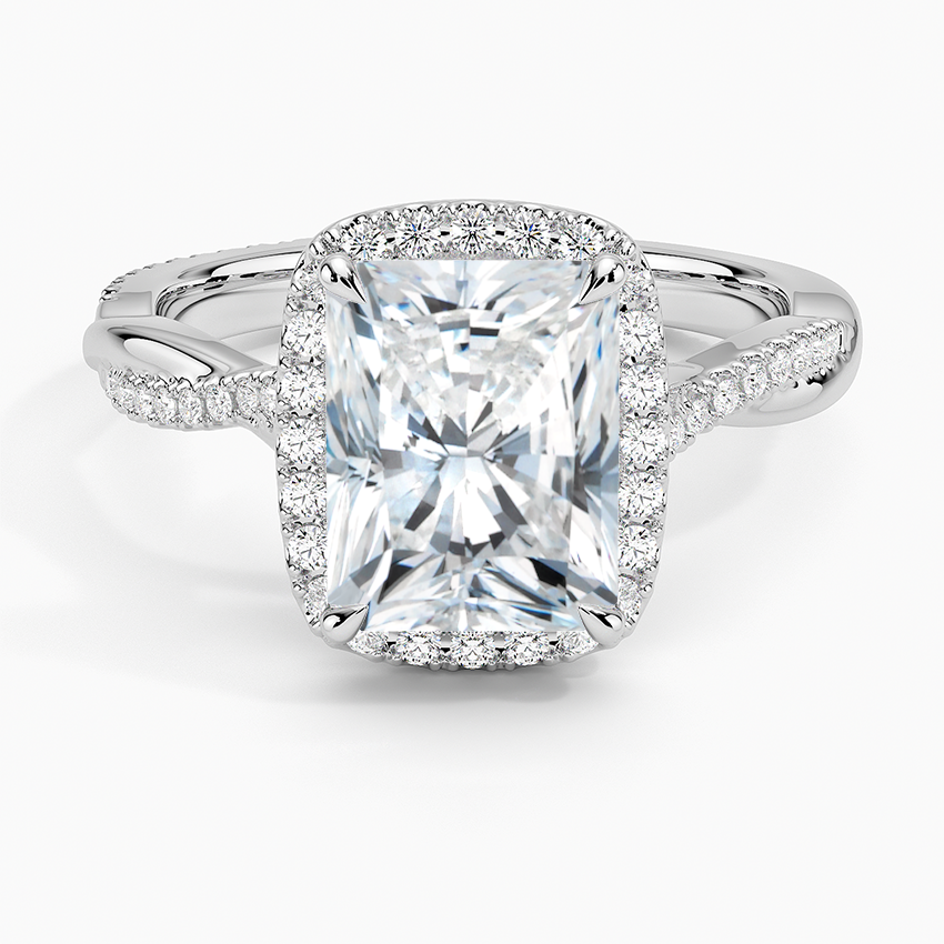 2.25 Karat Radiant Halo Tasarım Tektaş Laboratuvar Pırlanta Yüzük 18K -Diamora - Bold Diamonds