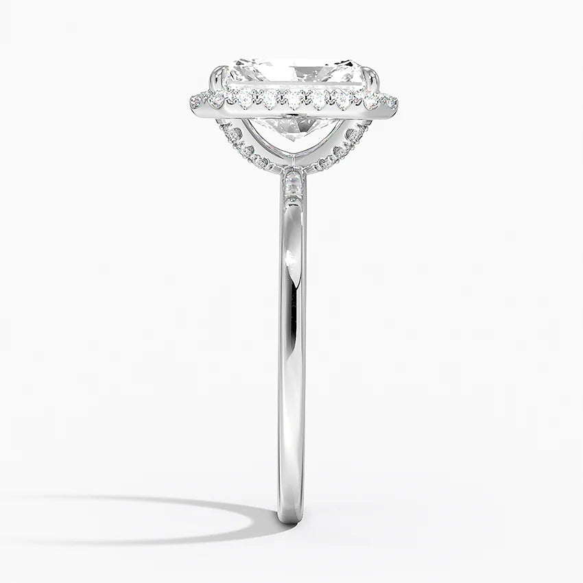 2.25 Karat Radiant Halo Tasarım Tektaş Laboratuvar Pırlanta Yüzük 18K -Ophelia - Bold Diamonds