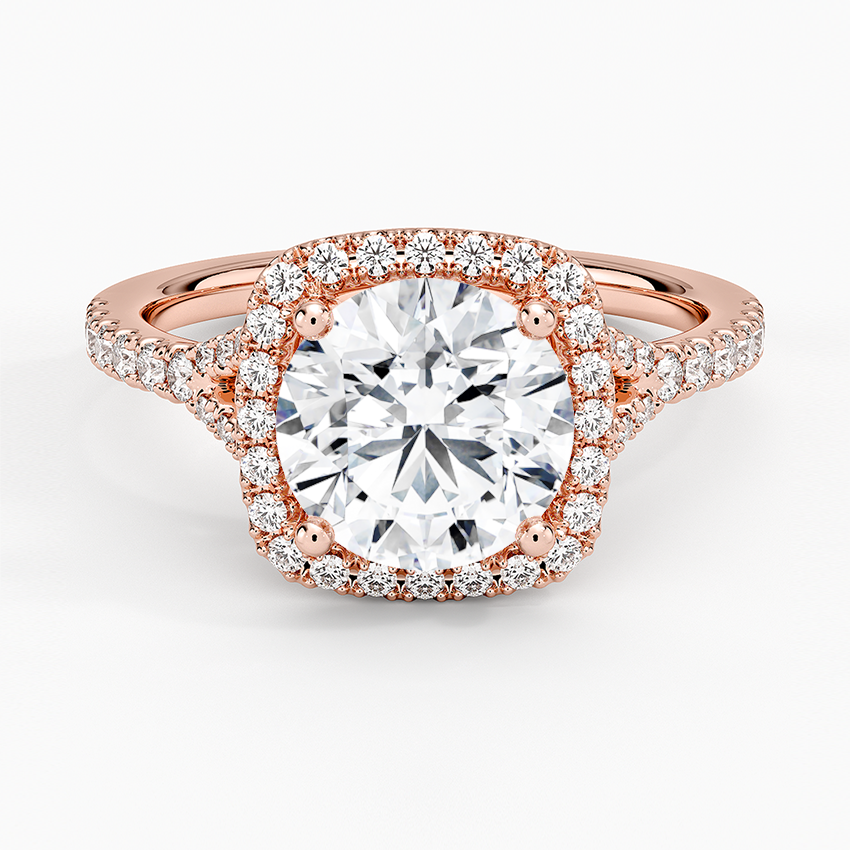 2,30 Karat Halo Tasarım Tektaş Laboratuvar Pırlanta Yüzük 18K -Novara - Bold Diamonds