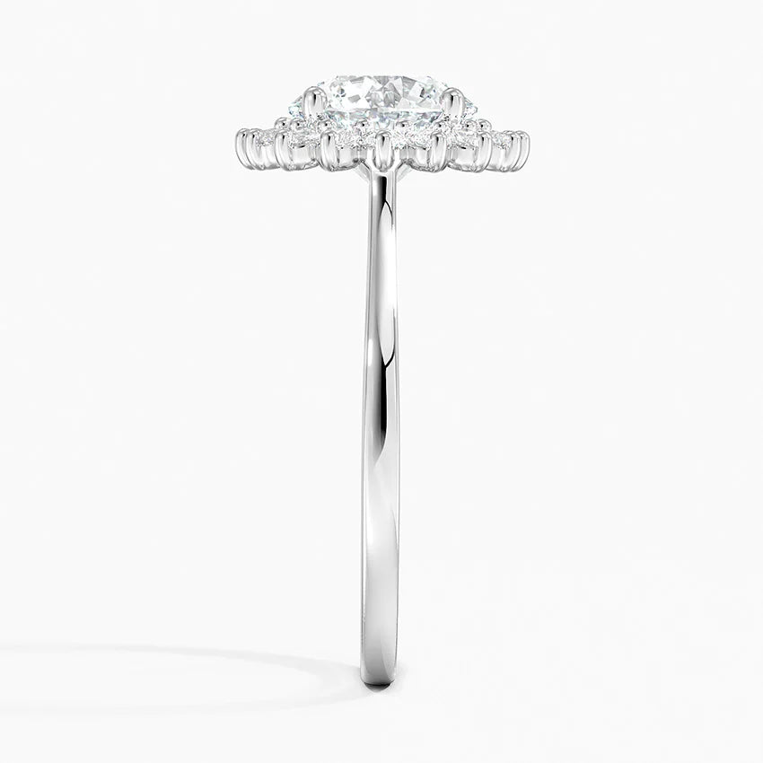 2,30 Karat Halo Tasarım Tektaş Laboratuvar Pırlanta Yüzük 18K -Vespera - Bold Diamonds