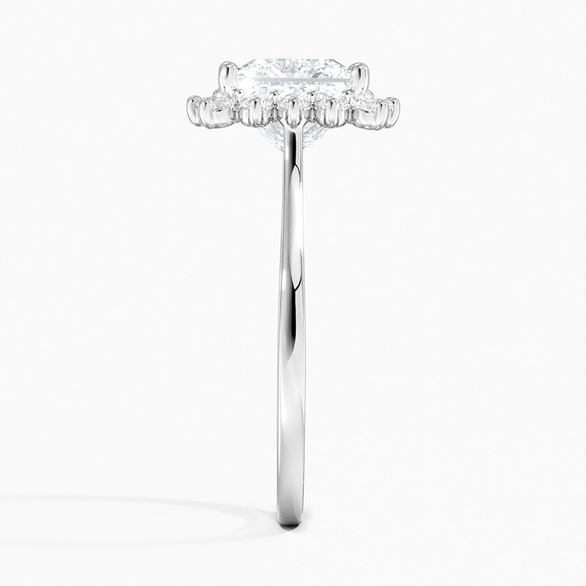 2,30 Karat Prenses Halo Tasarım Tektaş Laboratuvar Pırlanta Yüzük 18K -Vespera - Bold Diamonds
