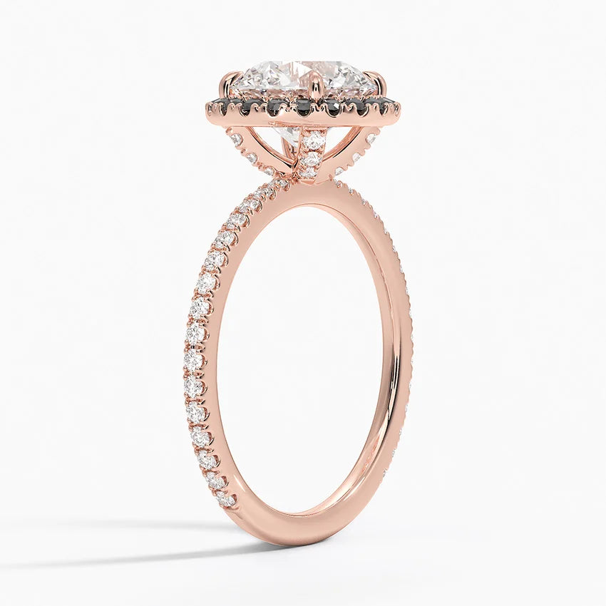 2.40 Karat Halo Tasarım Tektaş Laboratuvar Pırlanta Yüzük 18k -Halora - Bold Diamonds