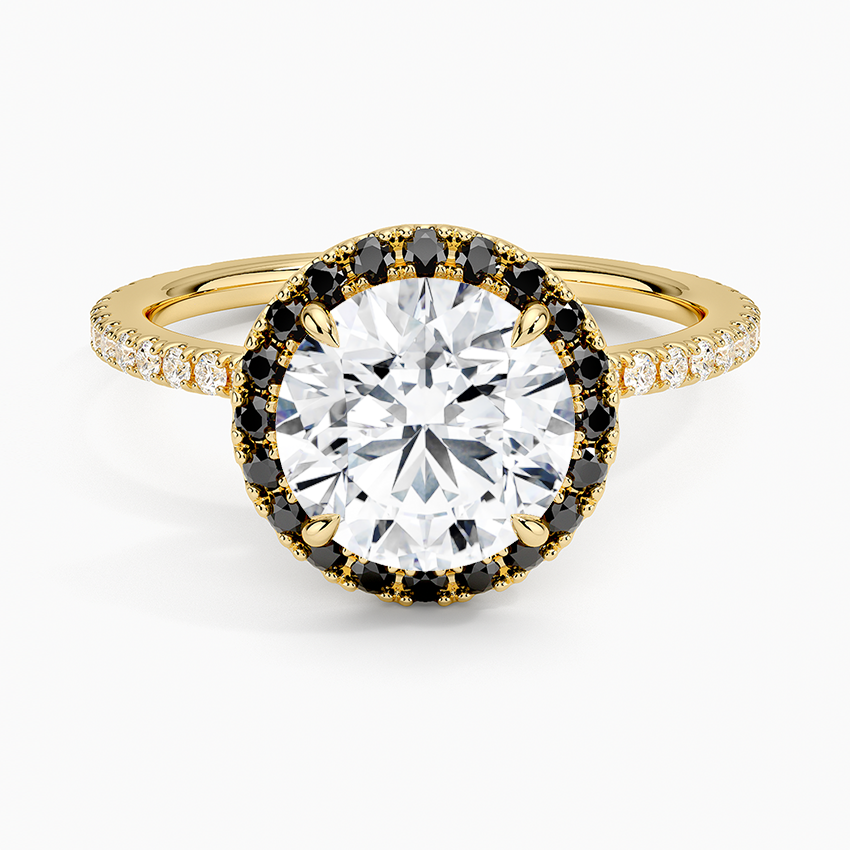 2.40 Karat Halo Tasarım Tektaş Laboratuvar Pırlanta Yüzük 18k -Halora - Bold Diamonds