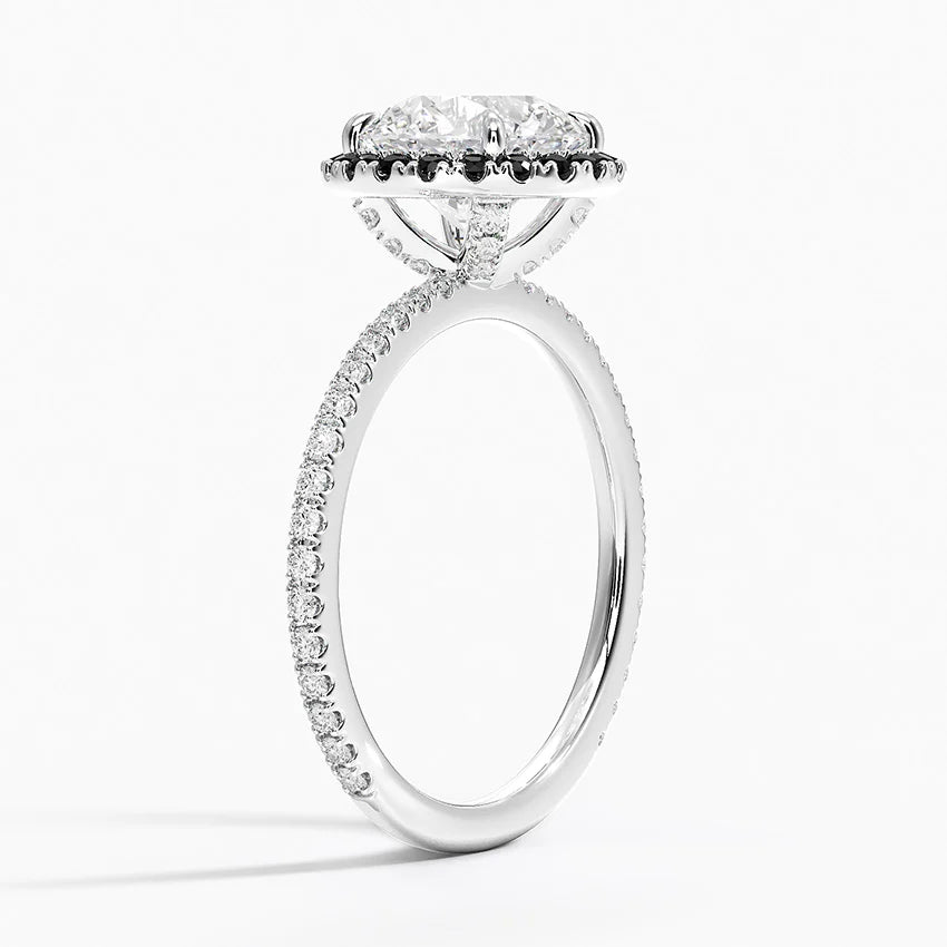 2.40 Karat Halo Tasarım Tektaş Laboratuvar Pırlanta Yüzük 18k -Halora - Bold Diamonds