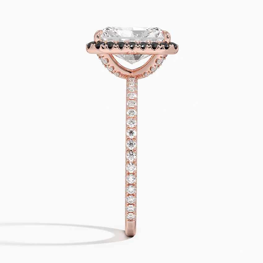 2.40 Karat Radiant Halo Tasarım Tektaş Laboratuvar Pırlanta Yüzük -Halora - Bold Diamonds