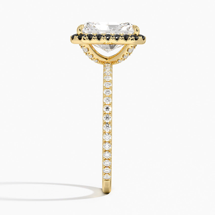 2.40 Karat Radiant Halo Tasarım Tektaş Laboratuvar Pırlanta Yüzük -Halora - Bold Diamonds