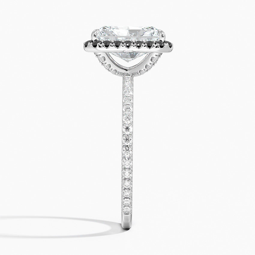 2.40 Karat Radiant Halo Tasarım Tektaş Laboratuvar Pırlanta Yüzük -Halora - Bold Diamonds
