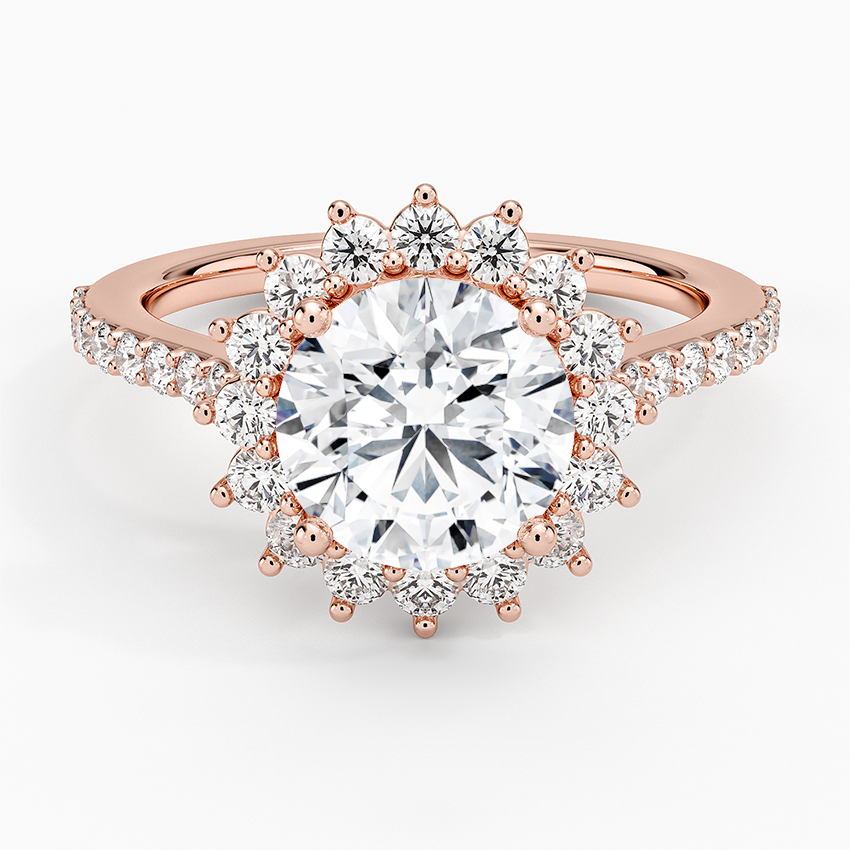 2,50 Karat Halo Tasarım Tektaş Laboratuvar Pırlanta Yüzük 18K -Seraphina - Bold Diamonds