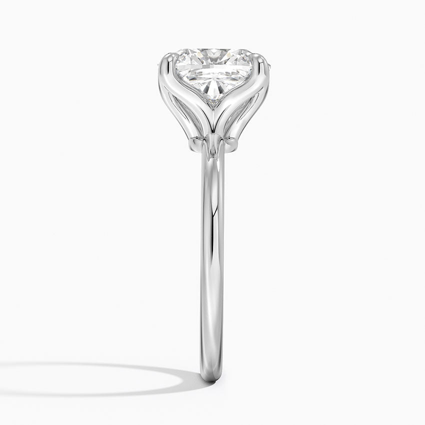 4.00 Karat F-VS Chusion Tektaş Laboratuvar Pırlanta Yüzük 18K - Bold Diamonds