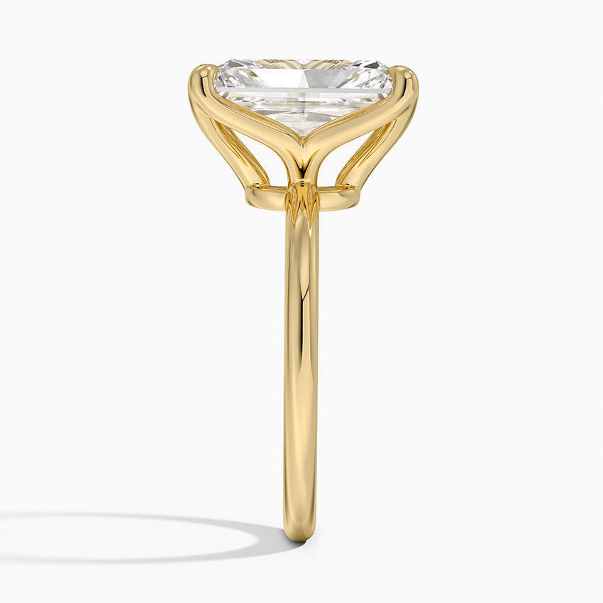 5.00 Karat F-VS Radiant Tektaş Laboratuvar Pırlanta Yüzük 18K - Bold Diamonds