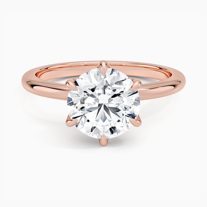 Altı Tırnak 2.00 Karat F-VS Tektaş Laboratuvar Pırlanta Yüzük 18K - Bold Diamonds