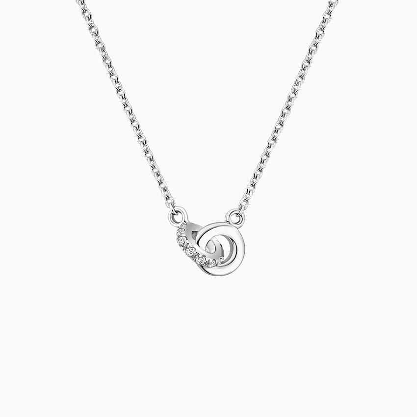 Dayanışma Model 0.25 karat Yuvarlak Kesim Laboratuvar Pırlanta Kolye 18K - Bold Diamonds