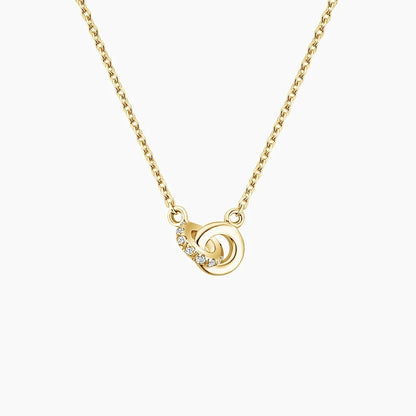 Dayanışma Model 0.25 karat Yuvarlak Kesim Laboratuvar Pırlanta Kolye 18K - Bold Diamonds