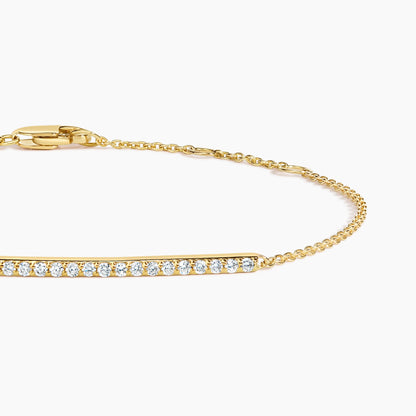 Pırlanta Çizgisi Model 0.50 Karat Yuvarlak Kesim Laboratuvar Pırlanta Bileklik 18K - Bold Diamonds