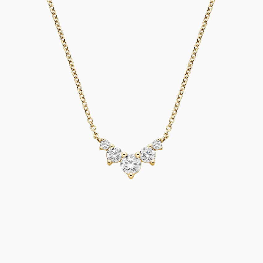 Işıltının Ritmi Model 0.50 karat Yuvarlak Kesim Laboratuvar Pırlanta Kolye 18K - Bold Diamonds