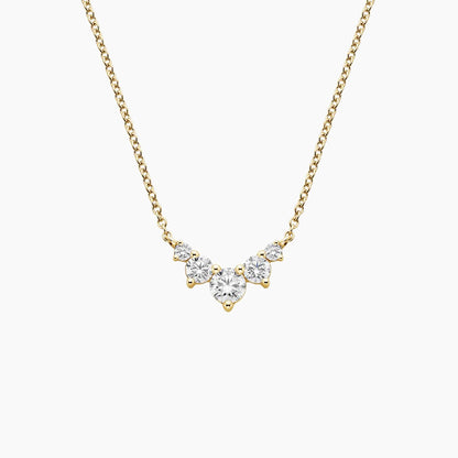 Işıltının Ritmi Model 0.50 karat Yuvarlak Kesim Laboratuvar Pırlanta Kolye 18K - Bold Diamonds