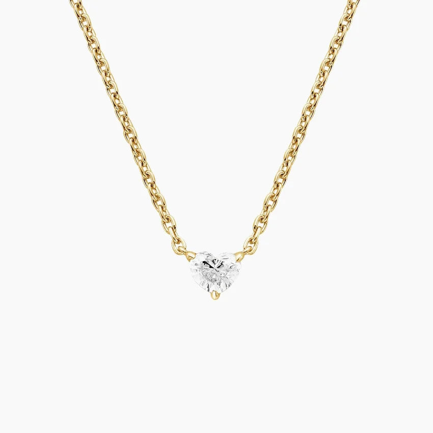 Kalp Kesim 0.50 karat Laboratuvar Pırlanta Kolye 18K - Bold Diamonds