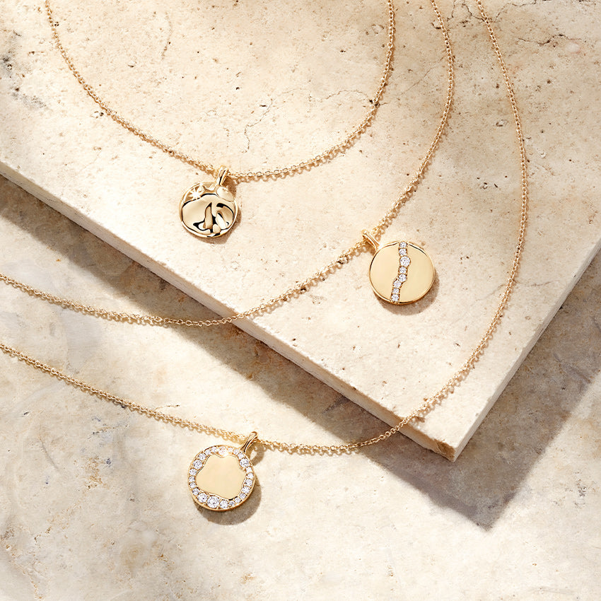 Pırlanta Yolu Model 0.50 karat Yuvarlak Kesim Laboratuvar Pırlanta Kolye 18K - Bold Diamonds