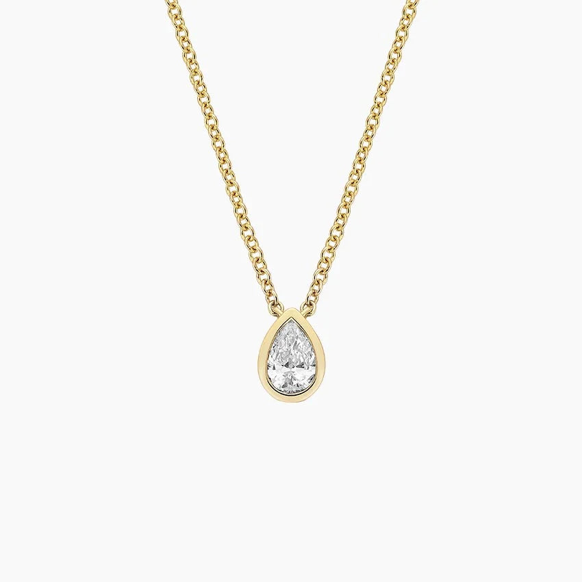 Damla Kesim Model 0.50 karat Laboratuvar Pırlanta Kolye 18K - Bold Diamonds