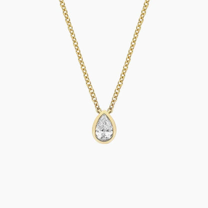 Damla Kesim Model 0.50 karat Laboratuvar Pırlanta Kolye 18K - Bold Diamonds