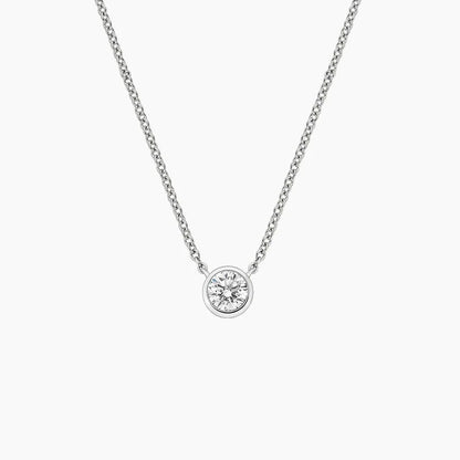 Yuvarlak Kesim Model 0.50 karat Laboratuvar Pırlanta Kolye 18K - Bold Diamonds