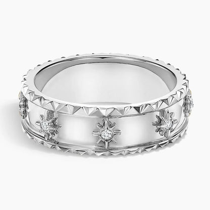 Özel Tasarım Alyans 0.50 Karat Yuvarlak Kesim Laboratuvar Pırlanta Yüzük 18K - Bold Diamonds
