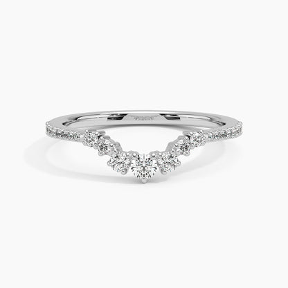 Tamamlayıcı Yüzük 0.50 Karat Yuvarlak Kesim Laboratuvar Pırlanta Yüzük 18K - Bold Diamonds