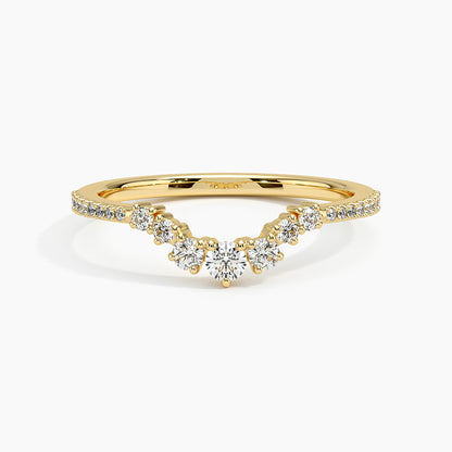 Tamamlayıcı Yüzük 0.50 Karat Yuvarlak Kesim Laboratuvar Pırlanta Yüzük 18K - Bold Diamonds